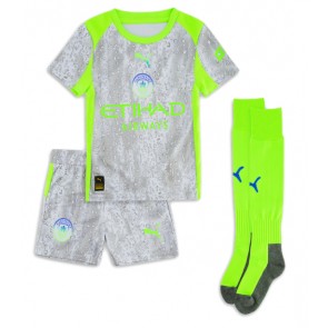 Manchester City Ruben Dias #3 Tredjetrøje Børn 2025-26 Kortærmet (+ Korte bukser)